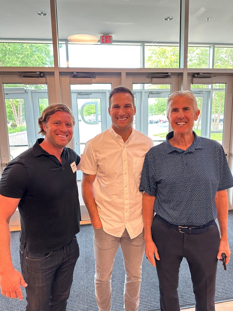 Mark Johnson networking with business leaders